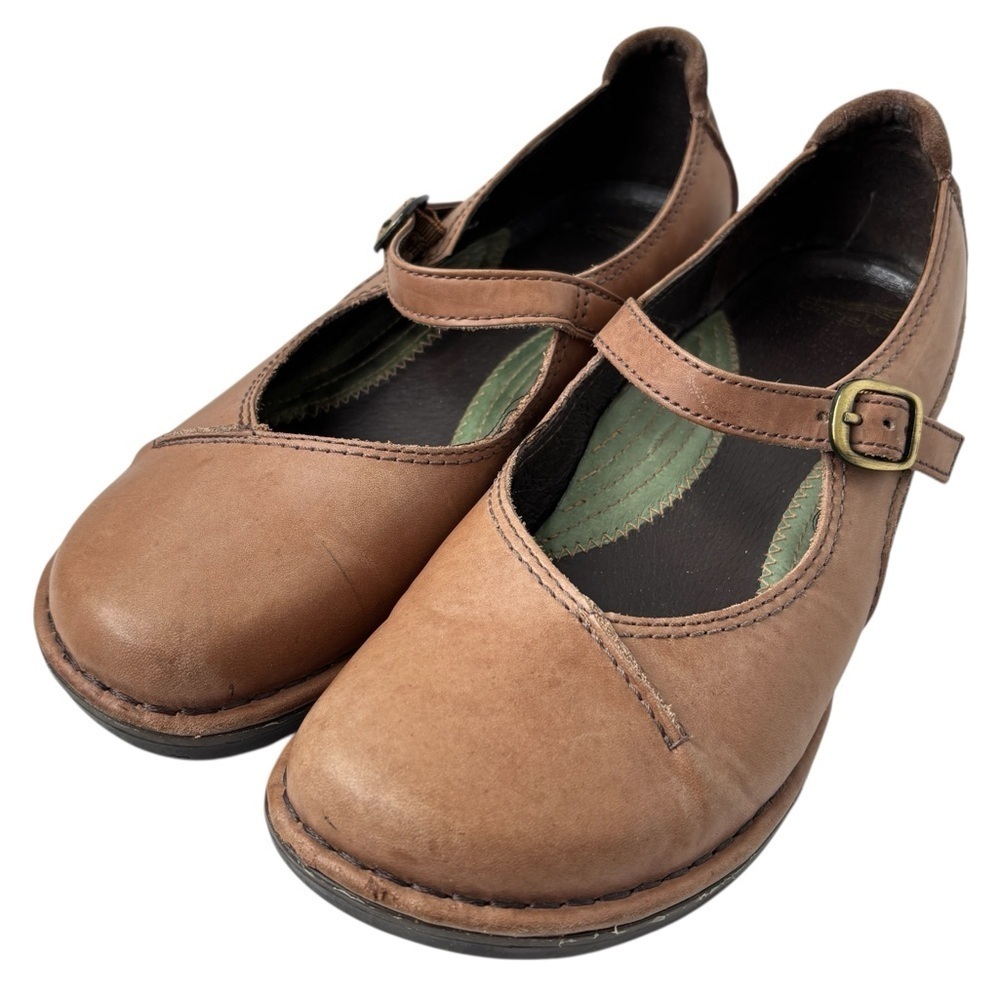 Dansko Mary Jane Comfort  Shoes Size Womens 40 US 9.5 / 10  Light Brown Leather